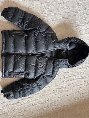 Marmot Kids Black Hooded Puffer Jacket